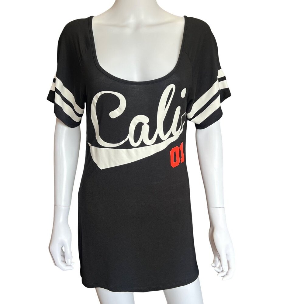 SoCal California 01 Graphic T-Shirt Black Cotton Blend Womens Sz XL